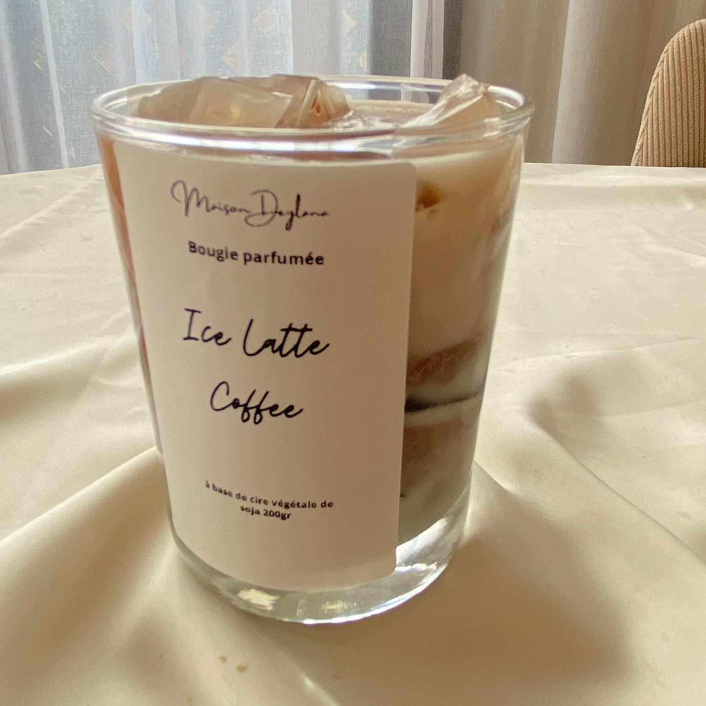 Ice latte coffee